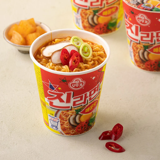 [Ottogi] Jin Ramen Spicy Cup 65g  오뚜기 진라면 매운맛 컵라면