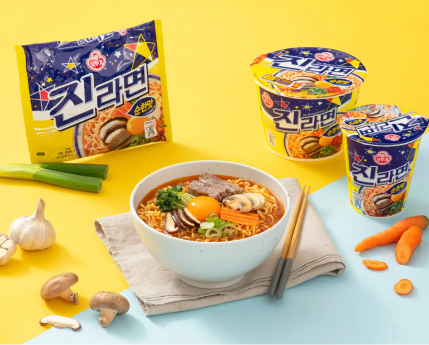 [Ottogi] Jin Ramen Mild Flavor 120g x 5 Pack 오뚜기 진라면 멀티 순한맛