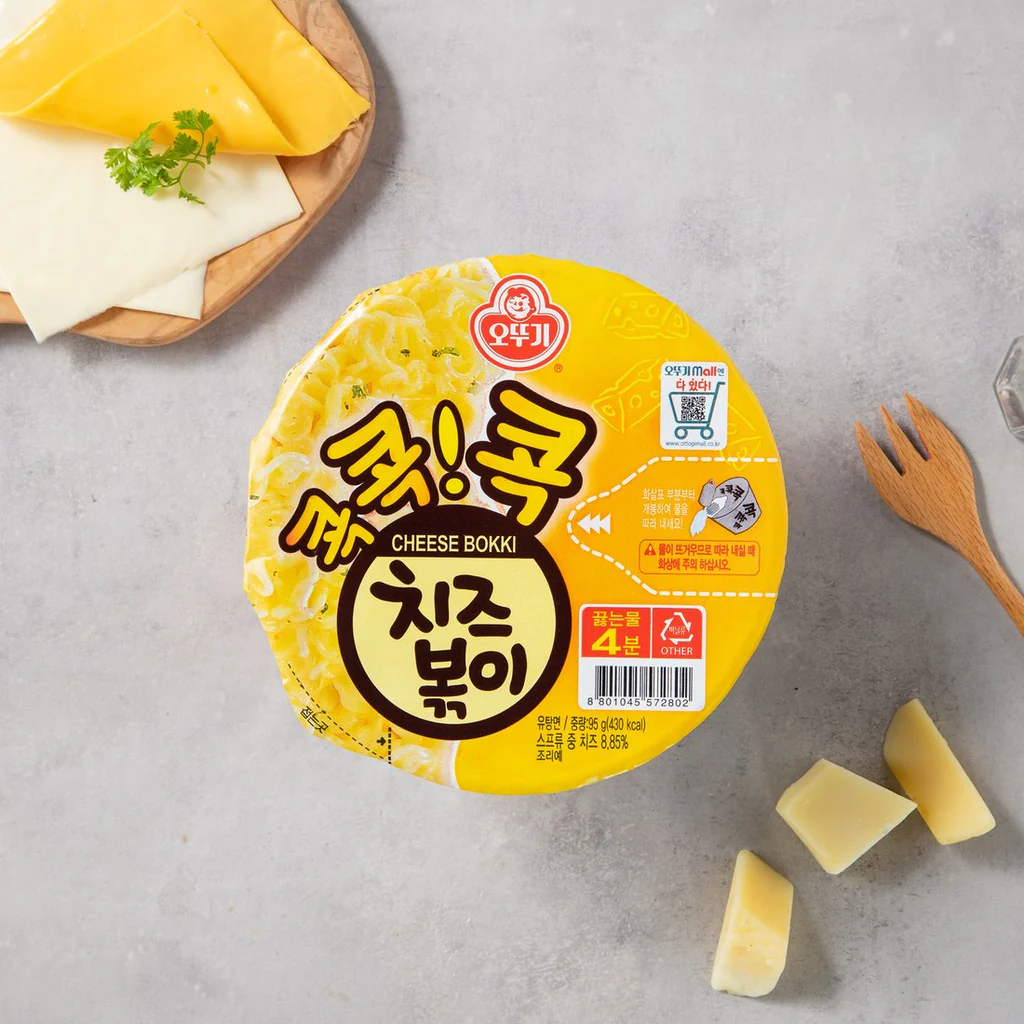 [Ottogi] Kok Kok Kok Cheese Stir-fried Ramen Bowl 95g 오뚜기 콕콕콕 치즈볶이