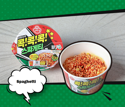 [Ottogi] Kok Kok Kok Stir-Fried Ramen Bokki Bowl 120g 오뚜기 콕콕콕 치즈 라면볶이 스파게티