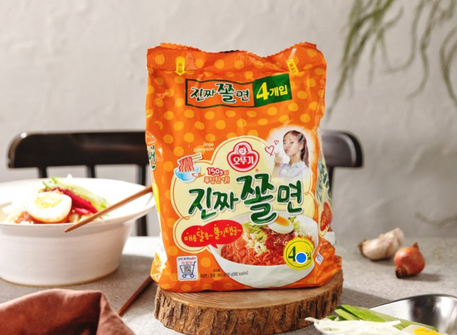 [Ottogi] Real Jinjja Jjolmyeon Ramen 150g x 4P 오뚜기 진짜쫄면