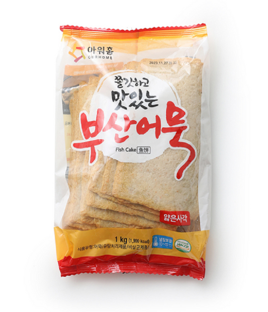[Ourhome] Chewy Busan Square Fish Cake 300g / 1kg 아워홈 맛있는 부산어묵