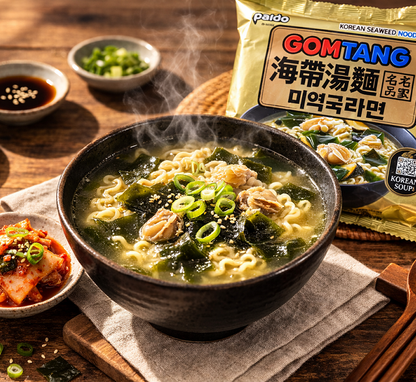 [Paldo] Gomtang Seaweed Ramen Soup110gx4 팔도 미역국라면