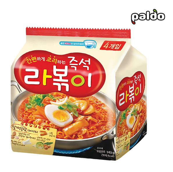 [Paldo] Rabokki Noodle 145g x 4p 팔도 라볶이 멀티