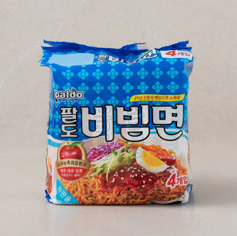 [Paldo] Spicy Bibim Ramen 120g x 5p 팔도 비빔면 멀티팩