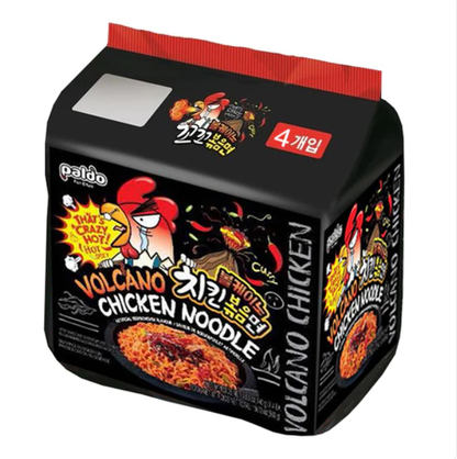 [Paldo] Volcano Chicken Noodle 140g x 4p 팔도 볼케이노치킨면