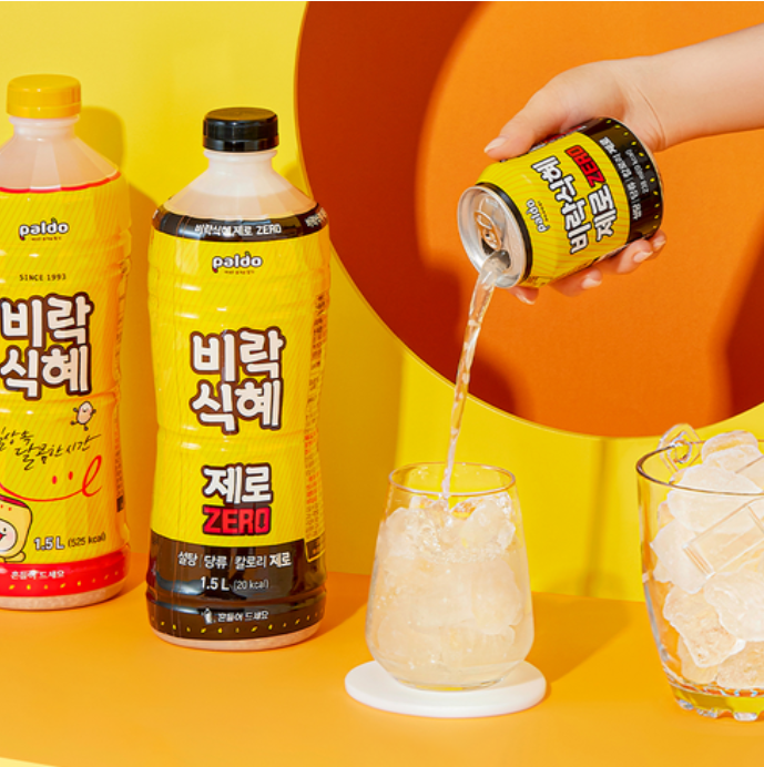 [Paldo] Zero Rice Punch Shikhye Drink 238ml  제로 비락식혜 캔 238ml