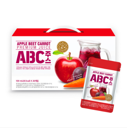 [No Brand] Premium Fruit & Vegetable (ABC) Juice 100ml x 20 Packs  노브랜드 ABC주스