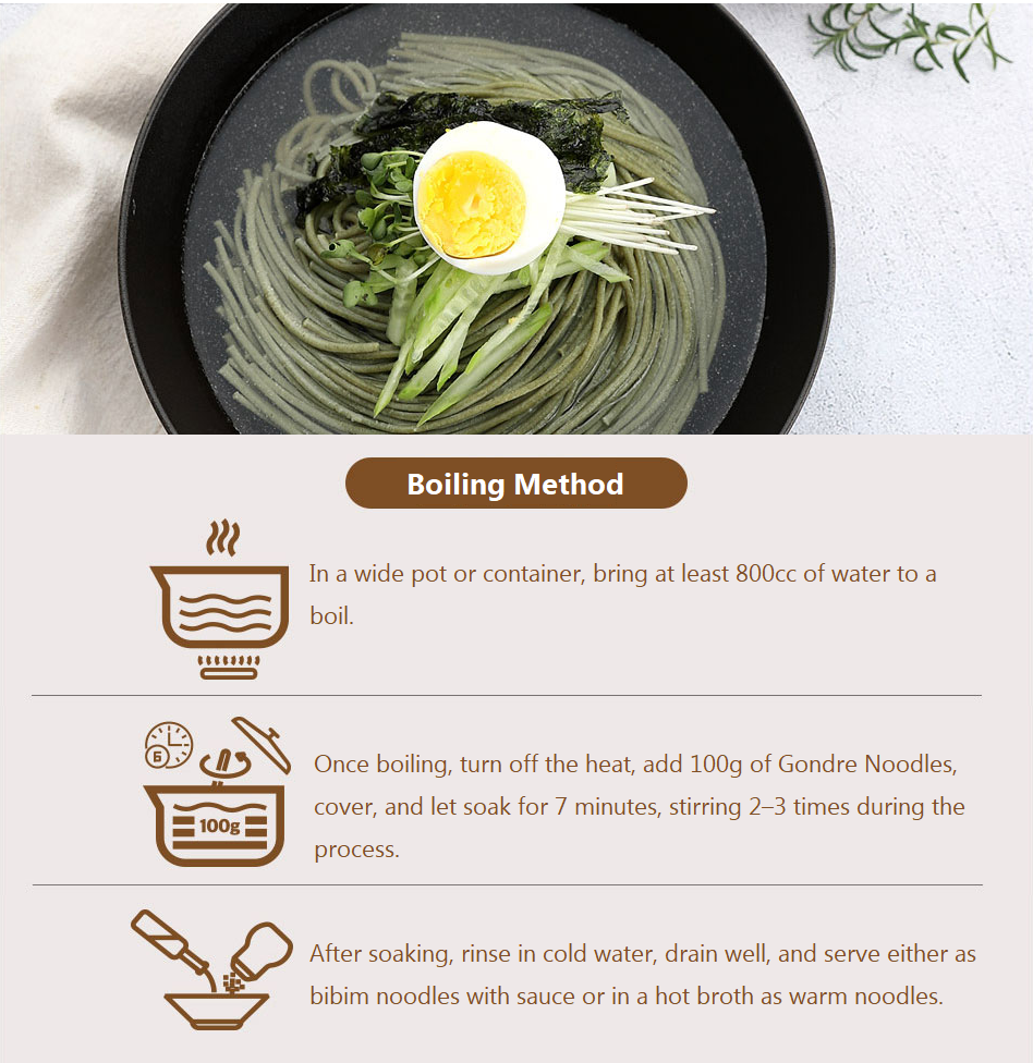 [Pyeongchang] Natural Gondre Noodles 300g 평창한끼 곤드레국수