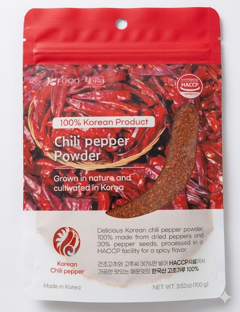 [Sajasan Farming] Red Pepper Chili Powder Mild (Gochugaru) 100g 고춧가루 (