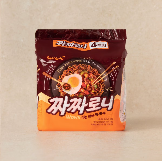 [Samyang] Jjajjaroni Ramen 140gx4 삼양 짜짜로니 4개입