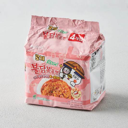 [Samyang] Rosé Buldak Ramen 140g x 4 삼양 로제 불닭볶음면 멀티팩
