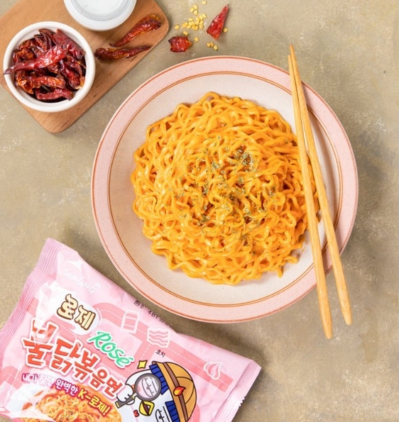 [Samyang] Rosé Buldak Ramen 140g x 4 삼양 로제 불닭볶음면 멀티팩