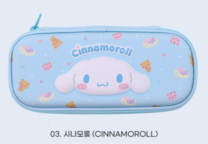 [Sanrio] EVA Soft Zipper Pencil Case – Cinnamoroll / My Melody / Kuromi 산리오 EVA 봉제 필통