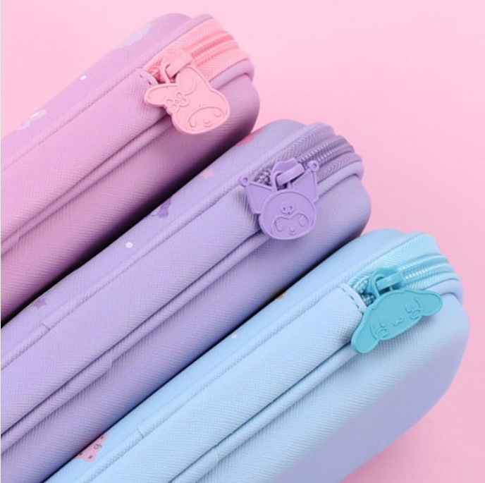 [Sanrio] EVA Soft Zipper Pencil Case – Cinnamoroll / My Melody / Kuromi 산리오 EVA 봉제 필통