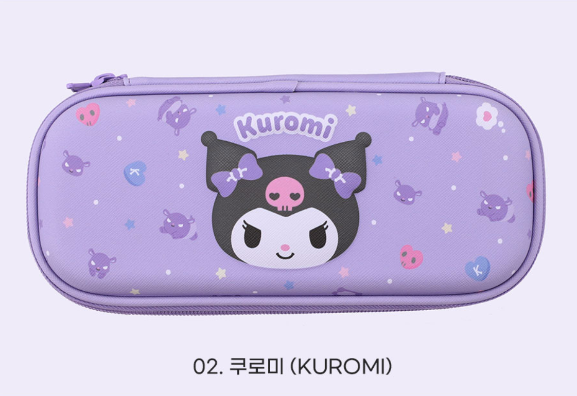 [Sanrio] EVA Soft Zipper Pencil Case – Cinnamoroll / My Melody / Kuromi 산리오 EVA 봉제 필통