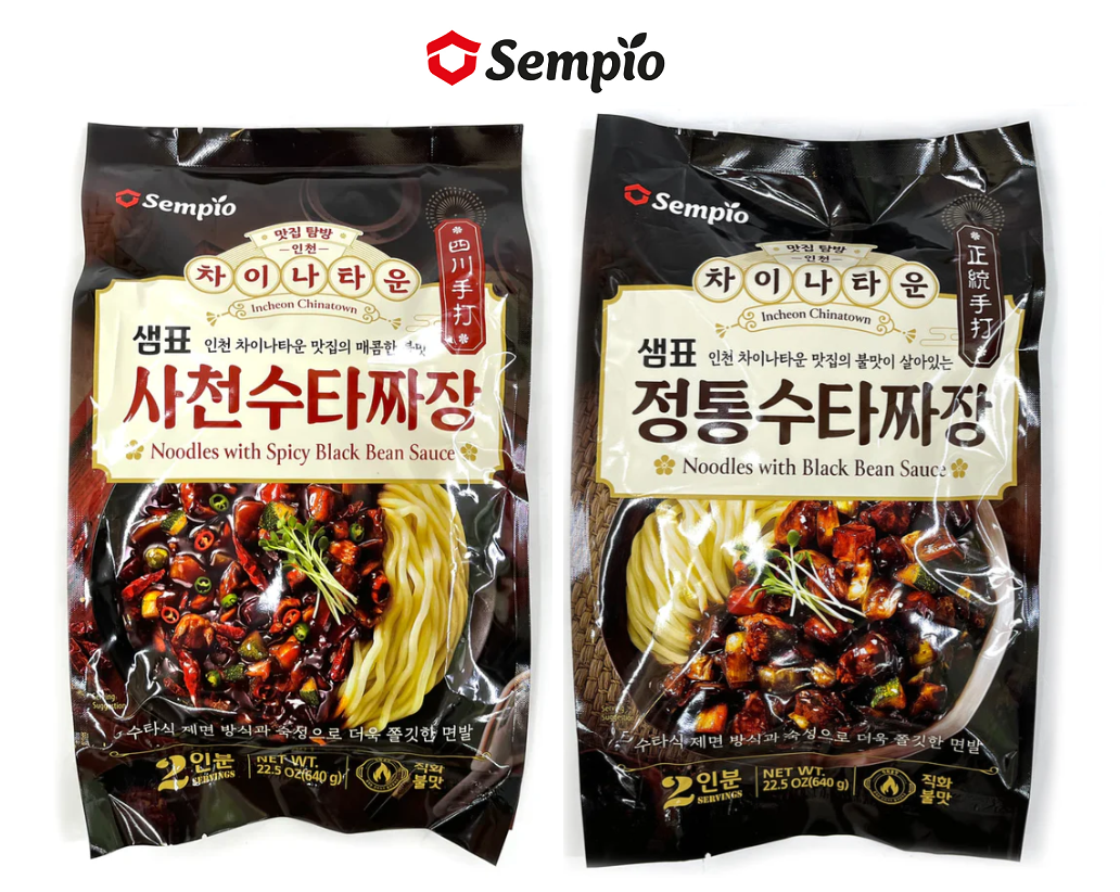 [Sempio] Incheon Chinatown Jjajang Noodles 640g 쌤표 수타짜장면 (정통 / 사천 매콤) 2종