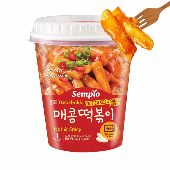 [Sempio] Instant Tteokbokki (Hot, Sweet & Spicy) Cup 160g 샘표 컵떡볶이(매콤/달콤매콤)