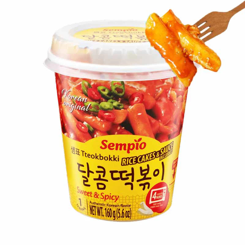 [Sempio] Instant Tteokbokki (Hot, Sweet & Spicy) Cup 160g 샘표 컵떡볶이(매콤/달콤매콤)