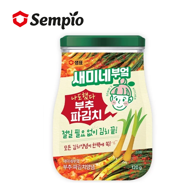 [Sempio] Leek & Green Onion Kimchi Seasoning 120g 샘표 새미네 부엌 부추&파김치