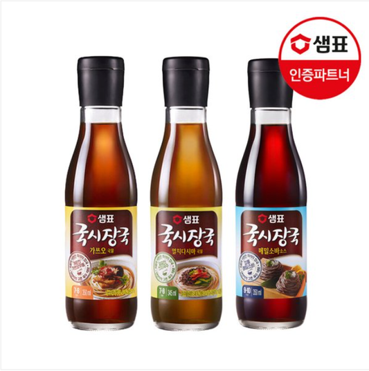 [Sempio] Noodle Broth (Anchovy Kelp /Katsuobushi /Soba) 350ml [샘표] 국시장국(멸치다시마/가쓰오국물 /메밀소바)