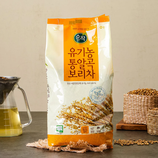 [Sempio] Organic Barley Tea (Roasted Grains) 500g 샘표 유기농 통알곡 보리차