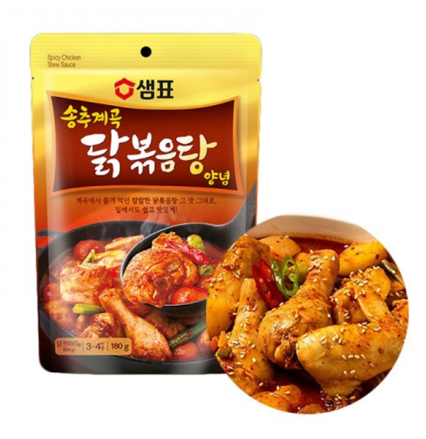 [Sempio] Songchu Spicy Chicken Stew Sauce 180g 샘표 송추계곡 닭볶음탕 양념
