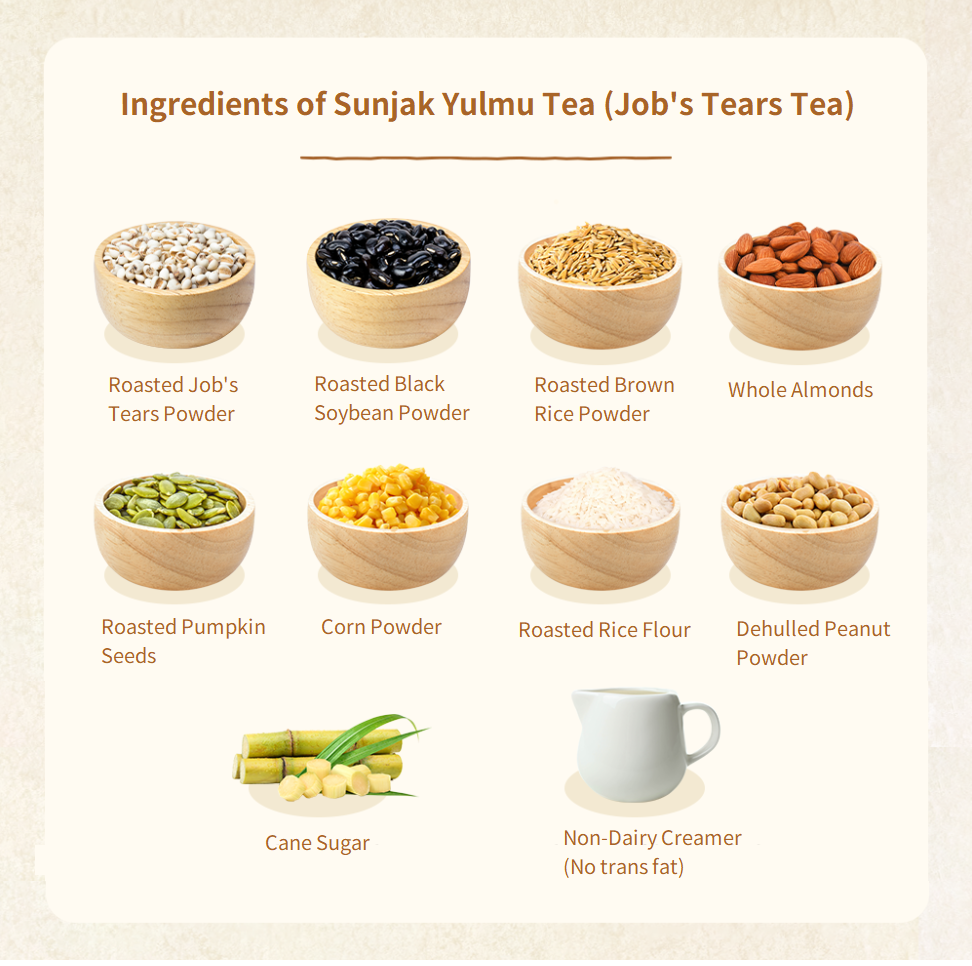 [Sempio] Sunjak Yulmu Tea & Chestnut Grain Powder Drink 순작 율무차 & 밤마차
