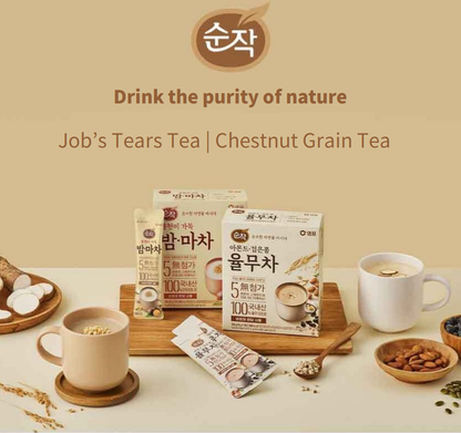 [Sempio] Sunjak Yulmu Tea & Chestnut Grain Powder Drink 순작 율무차 & 밤마차