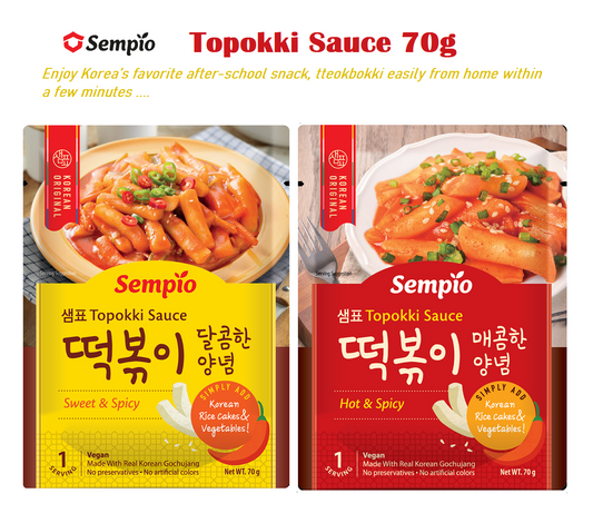 [Sempio] Tteokbokki Sauce 150g (Spicy / Sweet) 샘표 떡볶이소스 [매콤 / 달콤]