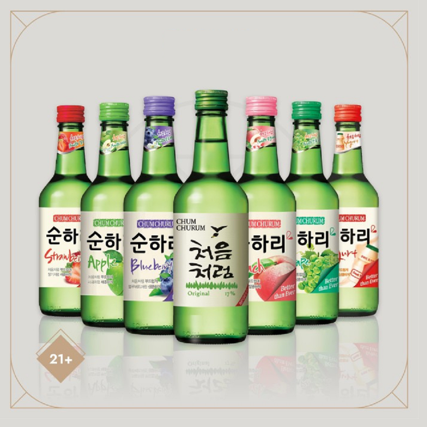 [Lotte] Liquor Chum Churum Peach Soju 360ml / 12% 순하리 복숭아 (소주)