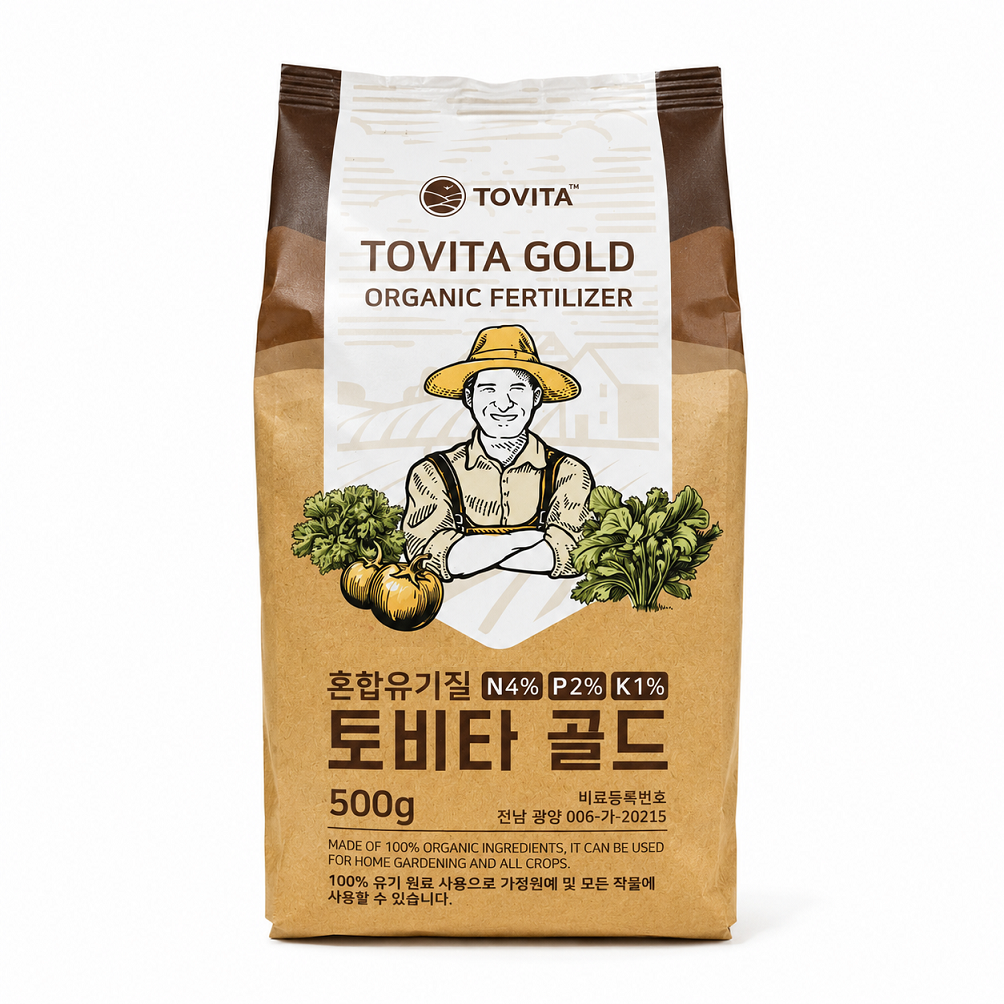 [Tovita] Gold Organic Plant Vegetables Fertilizer 500g [토비타] 토비타 골드 유기질 비료