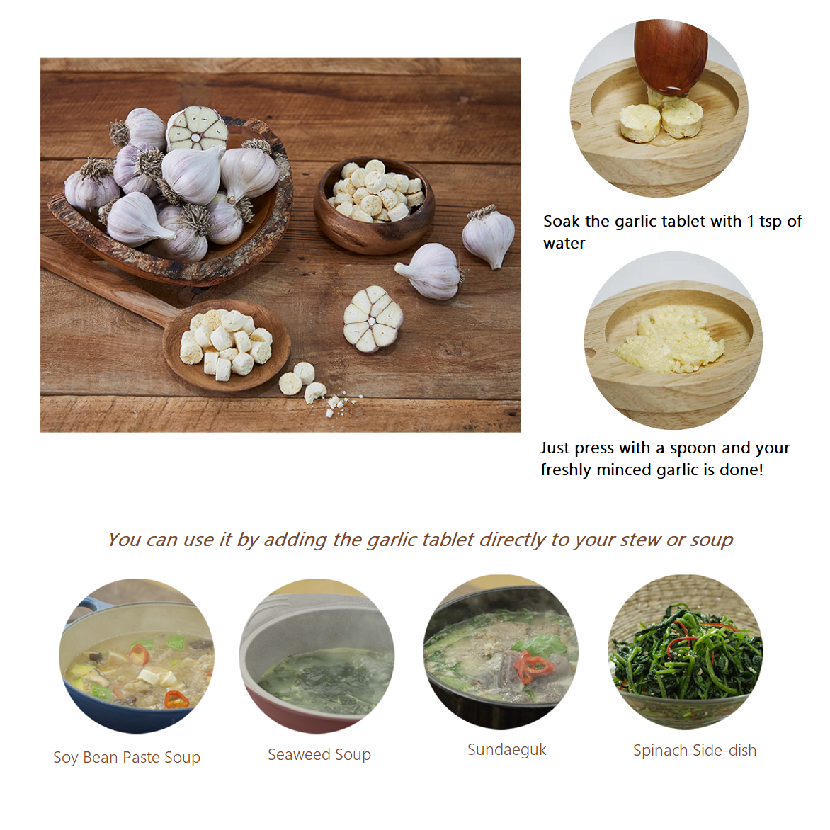 [TRUNAS] Freshly Freeze-Dried Minced Garlic / Green Chili Tablets 20g [트루나스] 동결건조 마늘 & 고추 한알