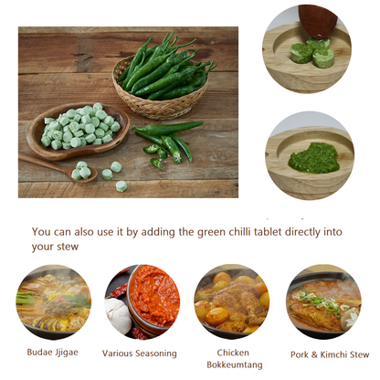 [TRUNAS] Freshly Freeze-Dried Minced Garlic / Green Chili Tablets 20g [트루나스] 동결건조 마늘 & 고추 한알