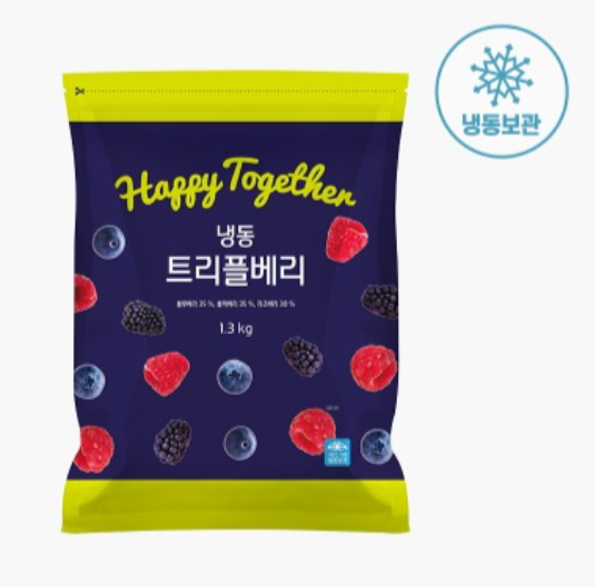 [Wellfarm] Fresh Frozen Triple Berry 1.3kg (웰팜 냉동 트리플베리)