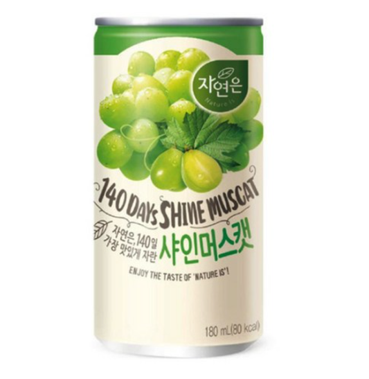 [Woongjin] 140 Days Shine Muscat Juice 180ml 웅진 자연은 샤인머스캣