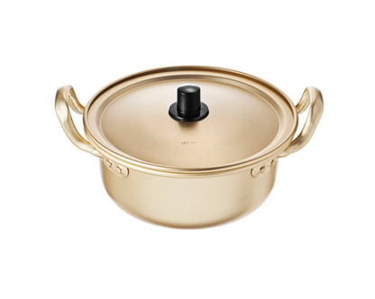 Korea Yang Eun Pot for Ramen | Aluminium Nickel-Silver Pot  알루미늄 양은 냄비