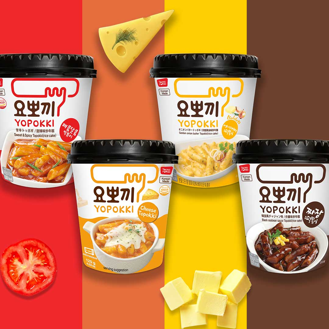 [Yopokki] Cup Tteokbokki 5 Flavors 120g 요뽀끼 컵 떡볶이 5종