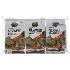 [Bibigo] Crispy Seaweed Snacks Sesami Oil 5gx3 비비고 재래김