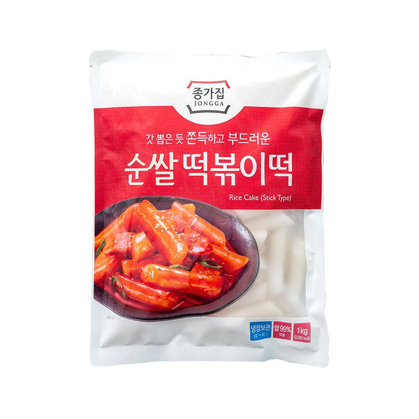 [Jongga] Rice Cake Stick Type 1kg 떡볶이떡 – Koryo Mart (K-Market) Singapore