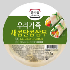 [Jongga] Sliced Radish 340g 우리가족 새콤달콤 쌈무