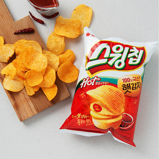 [Orion] Swing Chip Spicy Stir-fried Gochujang Flavor 60g [오리온] 스윙칩 볶음 고추장맛